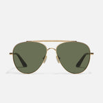 BRUSHED GOLD/GREEN POLARIZED