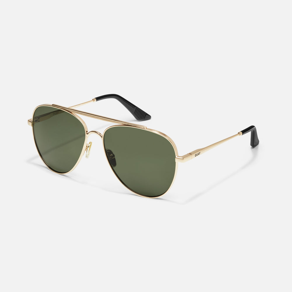 BRUSHED GOLD/GREEN POLARIZED