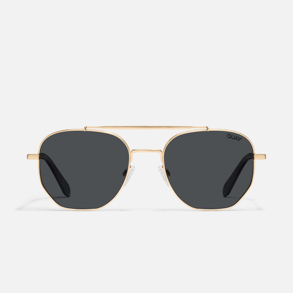 BRUSHED GOLD/SMOKE POLARIZED