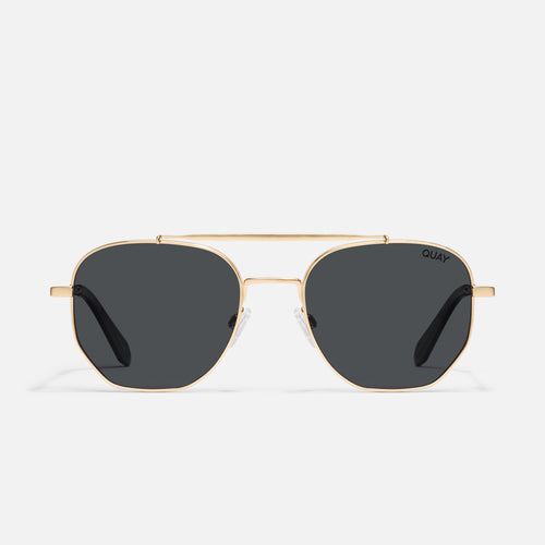 BRUSHED GOLD/SMOKE POLARIZED