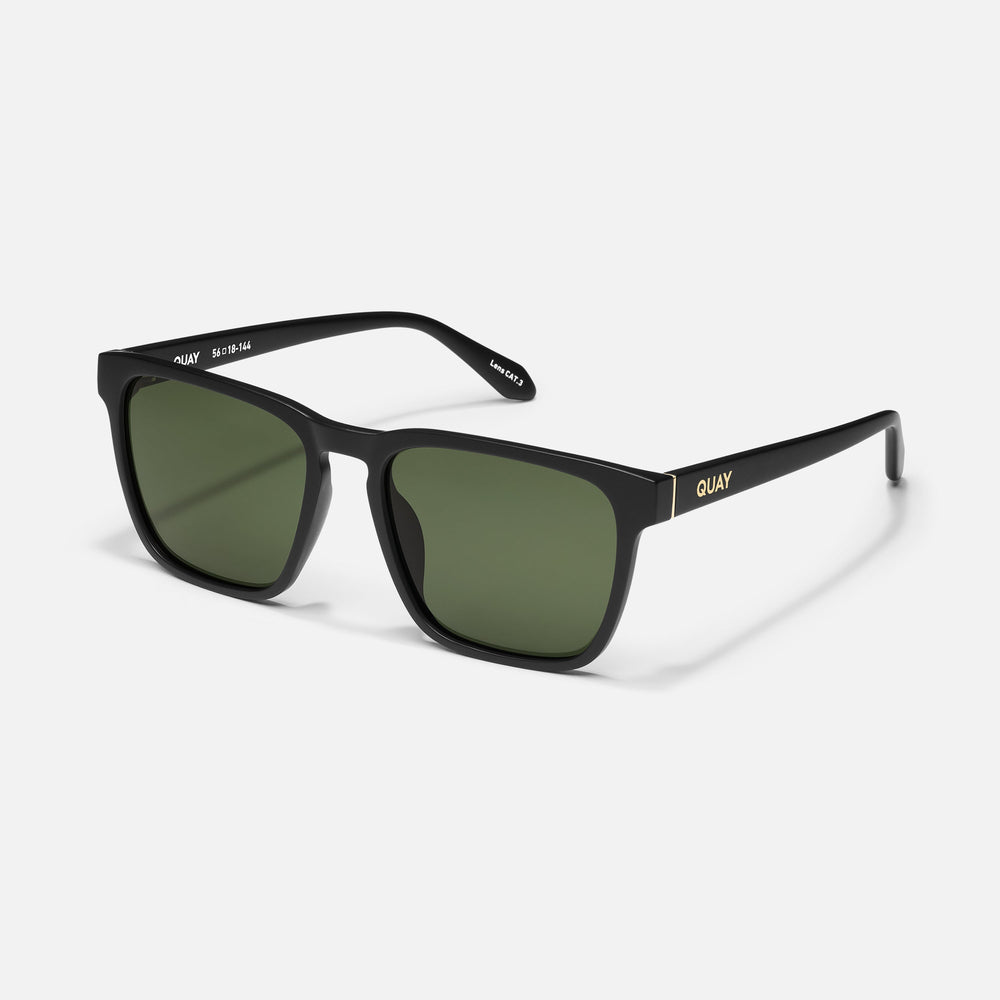 MATTE BLACK/GREEN POLARIZED