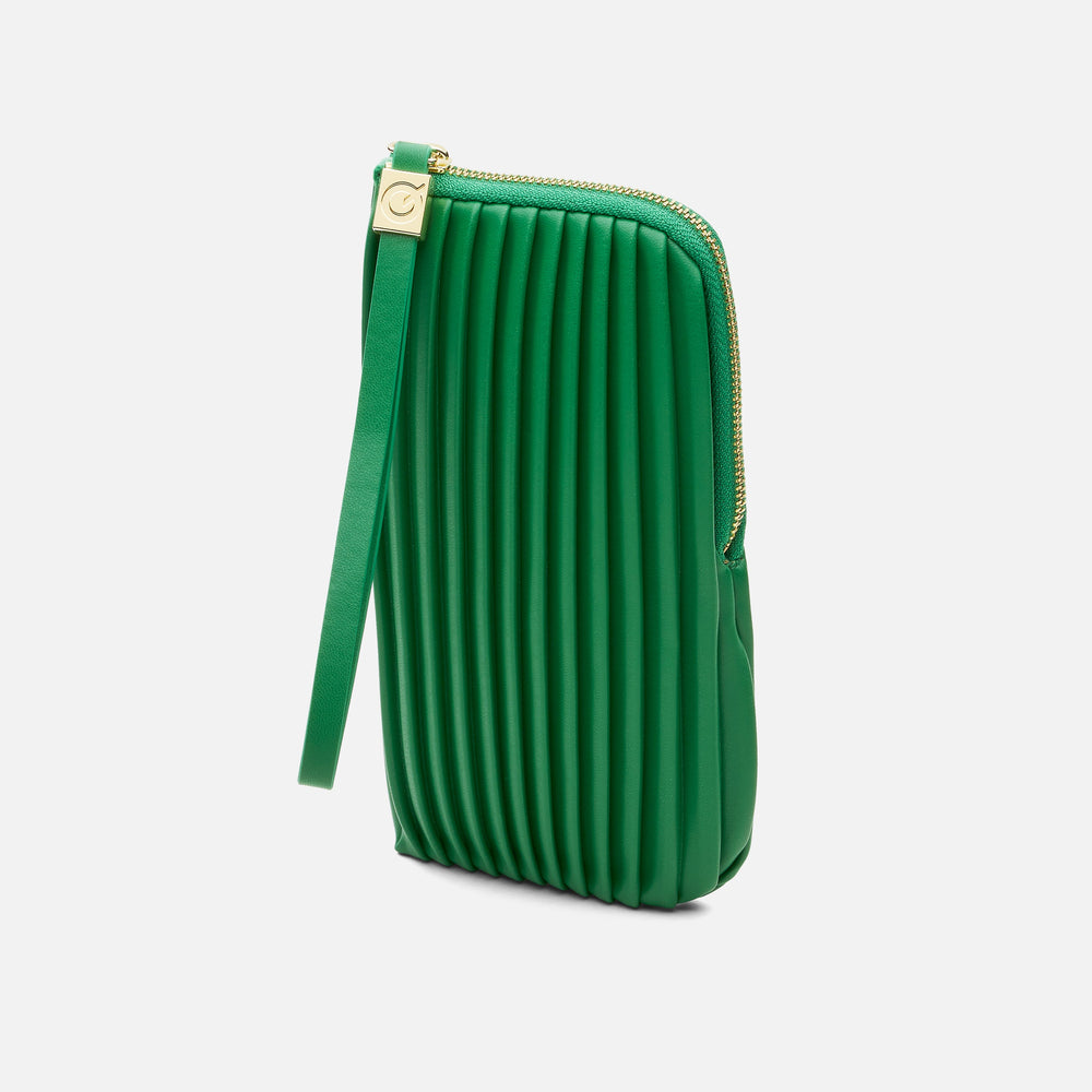 GREEN PLEATED/GOLD